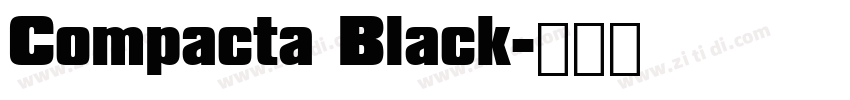 Compacta Black字体转换